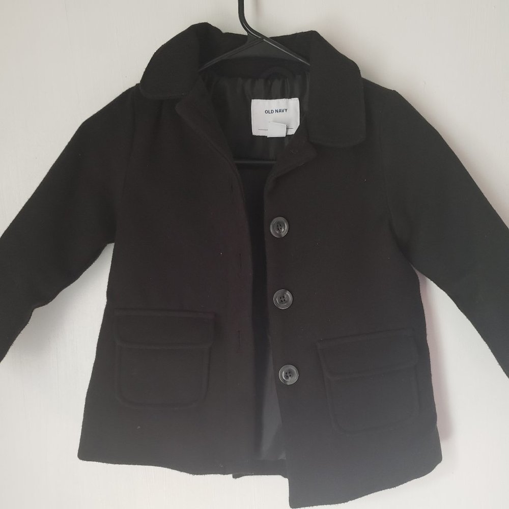 Old Navy 5T Girls Peacoat Black